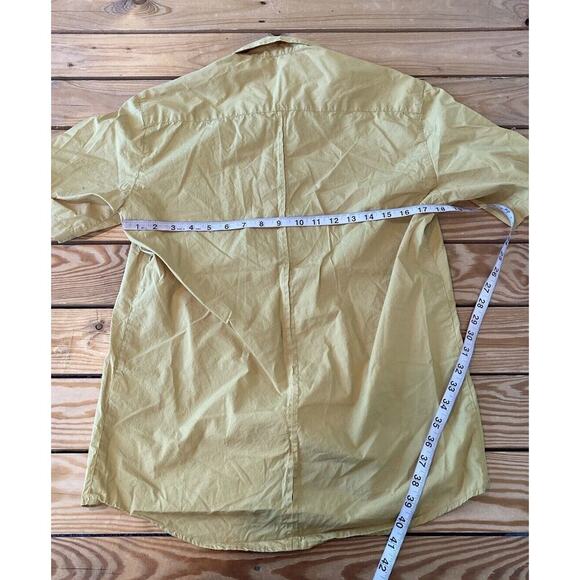 Rachel Comey Short Sleeve Button Up Shirt Size Medium Women’s Yellow - Picture 8 of 8